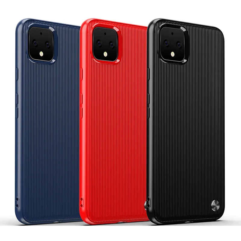 Мягкий чехол из углеродного волокна для Google Pixel4 Pixel 4 XL 4XL ТПУ в полоску 3A 3AXL 3a xl
