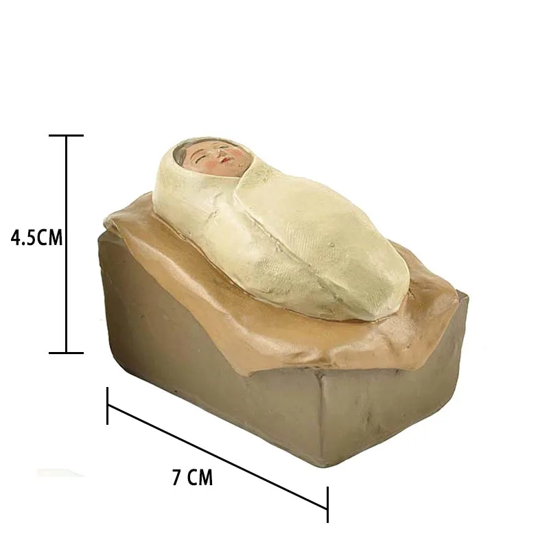 Полимерная религиозная Рождественская Статуэтка манжер группа маленький