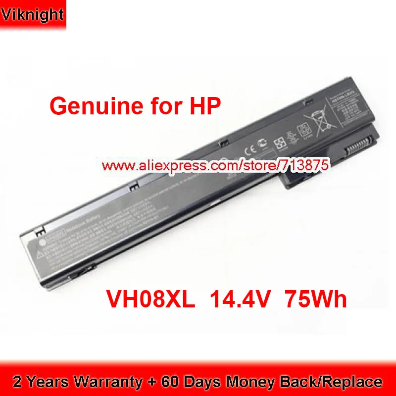 Оригинальный аккумулятор VH08XL для Hp 8560w 8570w 8760w 8770w Series 14 4 V 75Wh|Аккумуляторы