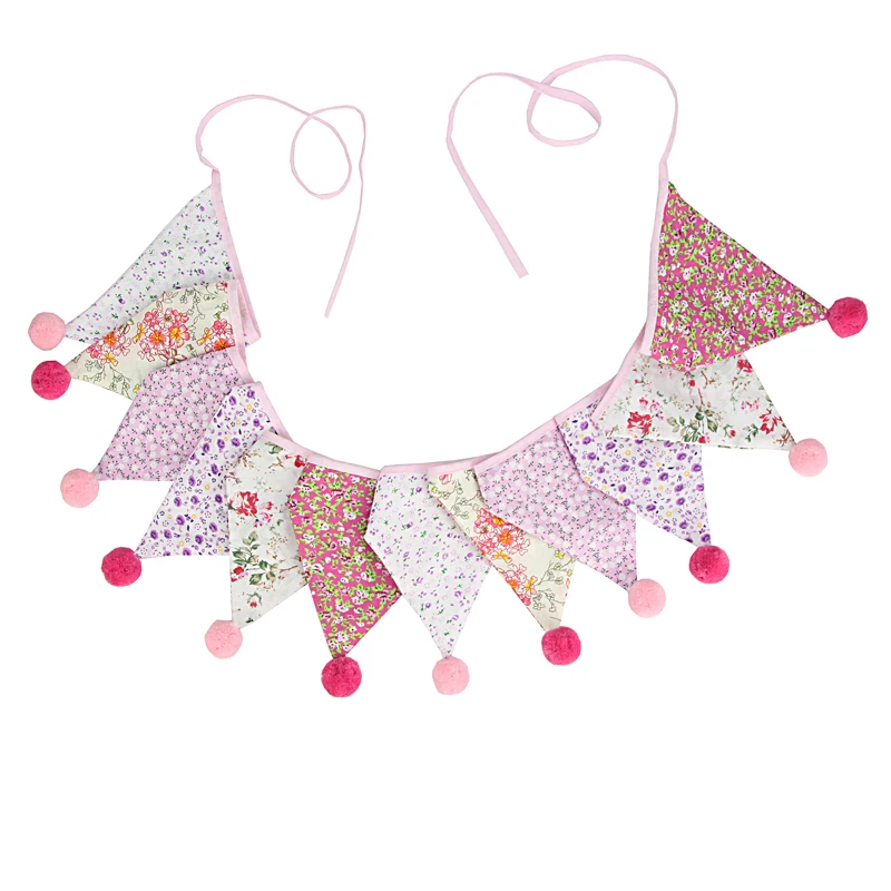 20 видов стилей 3 2 м 12 флагов хлопковый баннер пушистые шарики Вымпел гирлянда для