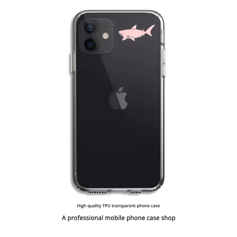 

Cartoon Mini Sea Animals Phone Case Clear Cover For Iphone 5 6 7 8 11 12 Plus XR X XS SE2020 11/12PRO Max Transparent Cases