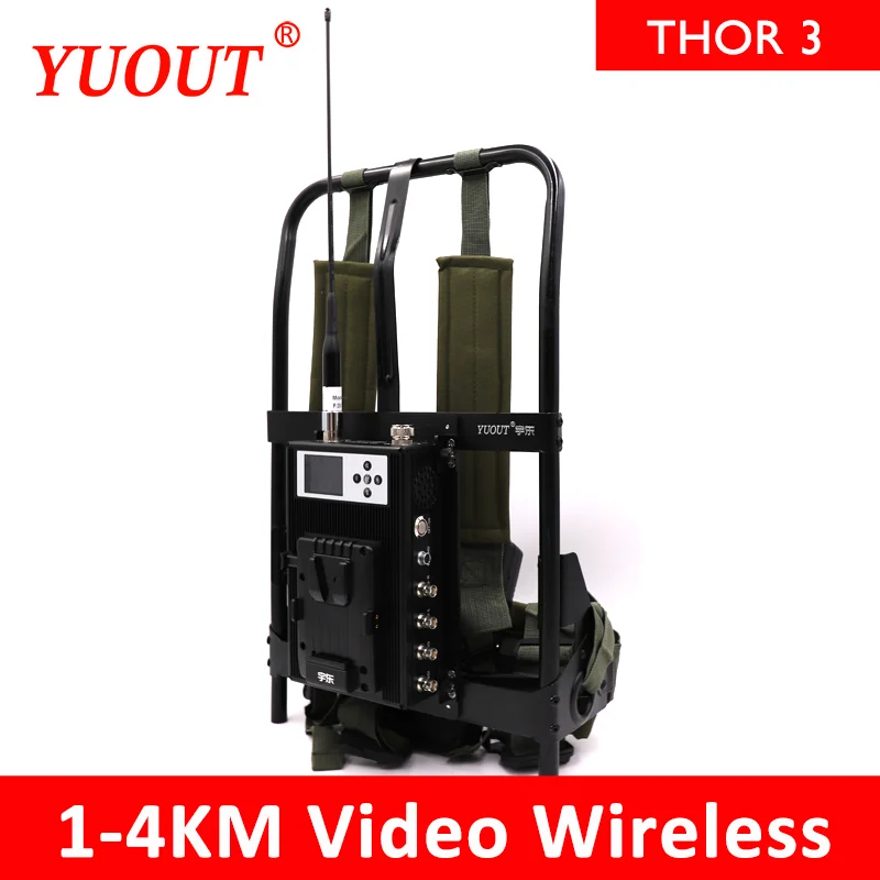 YUOUT THOR 3 HDMI/SDI беспроводная передача 1-4 км подходит для скоростной трансляции marathon