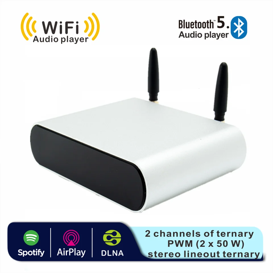 Мини домашний Wi Fi ресивер WR20 Pro Hi усилитель мощности класса D цифровой сетевой