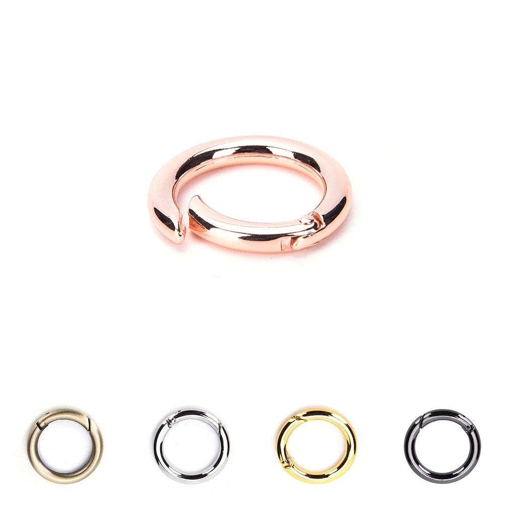 1pcs Round Carabiner Snap Clip Trigger Spring Keyring BuckleSpring O Ring Bag Hook O Ring For Bags DIY Bag Accessories