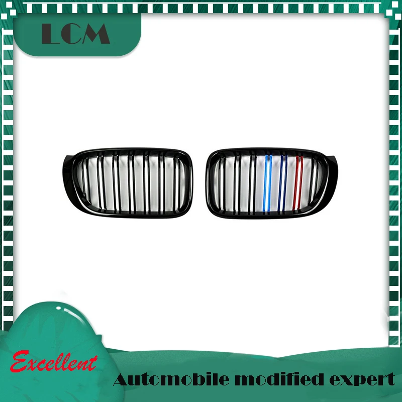 ABS Пластик двойные рейки черный глянец/матовый черный/тройной Цвет + Хром