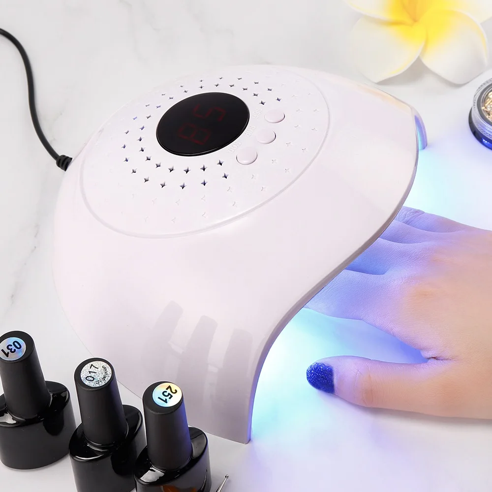 

UV Lamp For Manicure 24W LED Nail Dryer Lamp Sun Light Curing All Gel Polish Drying UV Gel USB Smart Timing Nail Art Tools