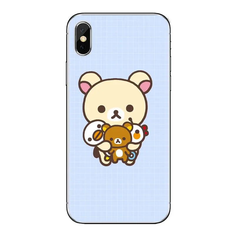 TPU Case Rilakkuma cat wallpaper for phone For iPhone XS Max XR X 4 4S 5 5S 5C SE 6 6S 7 8 Plus Samsung Galaxy J1 J3 J5 J7 A3 A5 |