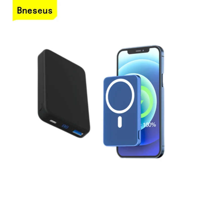 

10000mAh Magnetic Power Bank For Apple iPhone 13 Huawei Xiaomi Samsung PD20W Fast Charging External Battery 15W Wireless Charger