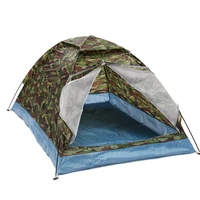 camouflage camping tent 1 2 person family tent double layer instant installation awning outdoor portable backpack tent