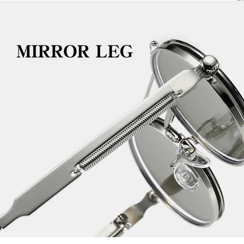 

Vintage Round Flip Up Sunglasses for Men Women Circle Sun Glasses Steampunk Mens Sunglass Brand Designer Fashion Glasses UV400