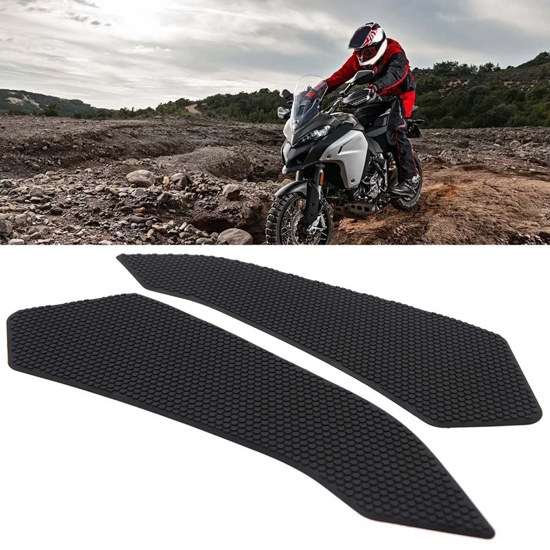 

Motorcycle Tank Traction Pad Anti Slip Sticker Protector for Ducati Multistrada Enduro 1200 1260