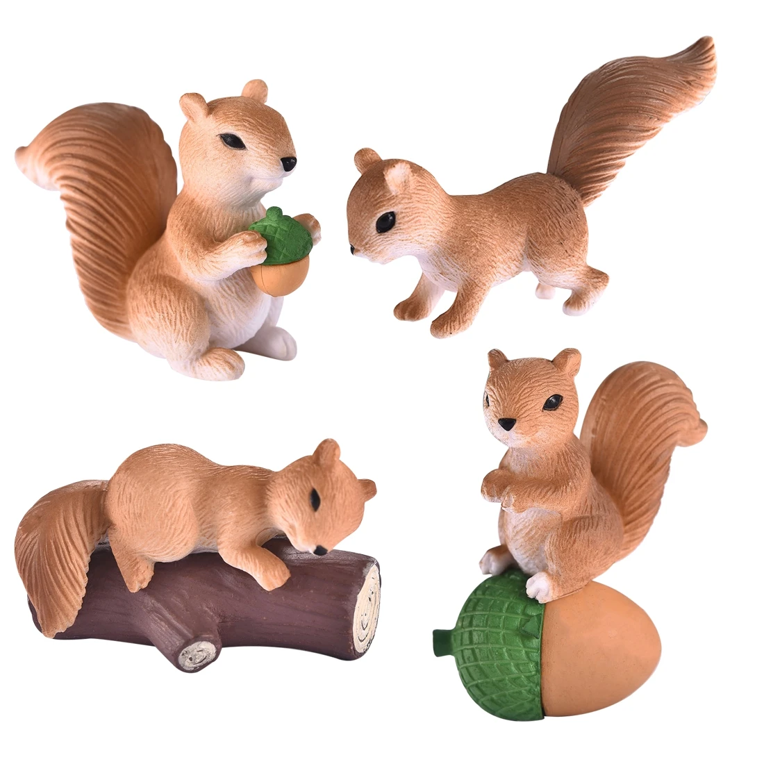 

4pcs/set Cute Panda Moss Micro Landscape Terrarium Figurine Decoration Resin Funny Panda Babies Ornament Fairy Garden Miniature