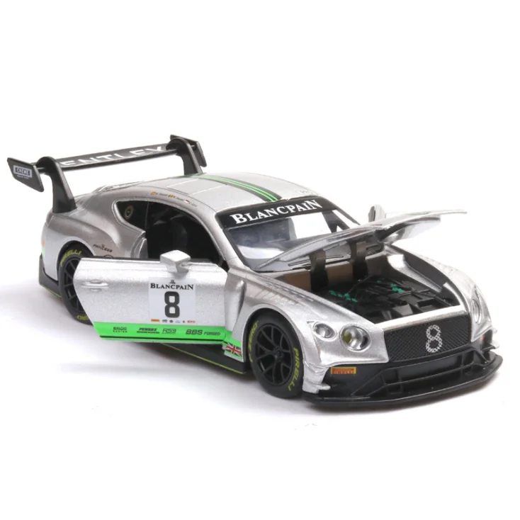 

1: 32 Bentley GT3 Супер спортивный автомобиль моделирование модель Acousto-Optic возвращение силы Мальчик день рождения Новый год рождественский подаро...
