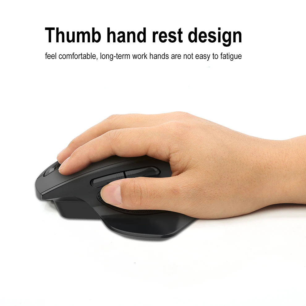 Перезаряжаемая беспроводная мышь Jelly Comb 2 4G игровая с бесшумным кликом для