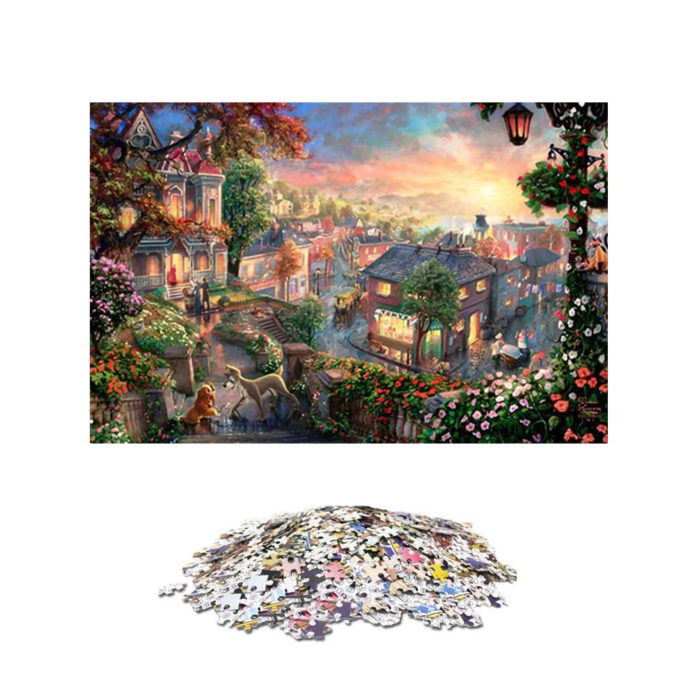

1000Pcs Quiet Town Paper Jigsaw Puzzle Adult Casual Kids Intelligence Toy Gift