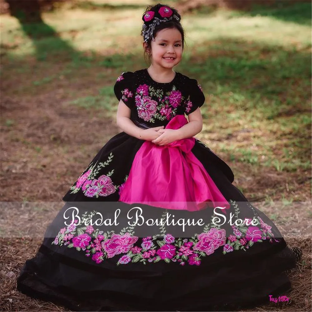 

Ball Gown Short Sleeve Children Princess Dress Beauty Pageant Dress Puffy Flower Girl Birthday Dress Photography Dress