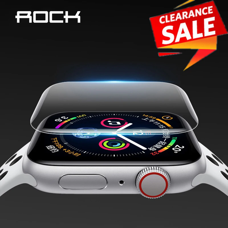 ROCK тонкий защитный гидрогель для Apple Watch 1 2 3 4 5 3D полное покрытие закаленное iWatch