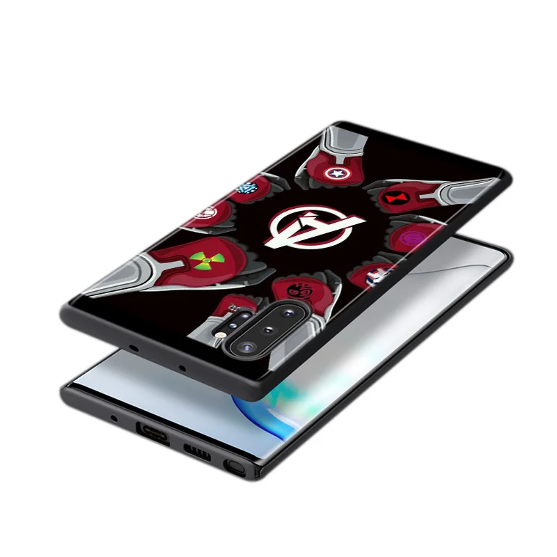 

Marvel Avengers A Logo For Samsung Galaxy S21 S20 FE Ultra S10 Lite 5G S10E S9 S8 Plus S7 S6 Edge TPU Silicone Black Phone Case