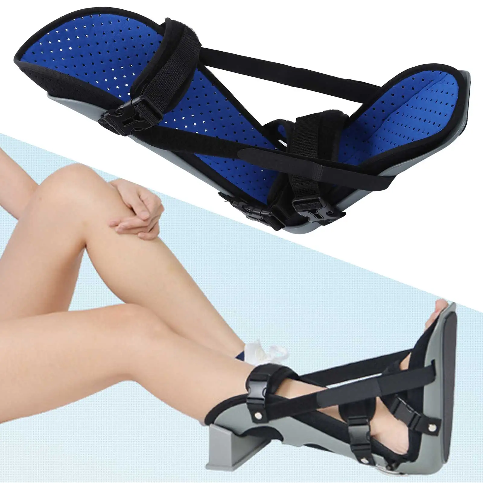 Ортопедическая шина для ног регулируемая дышащая фиксация при падении уход за