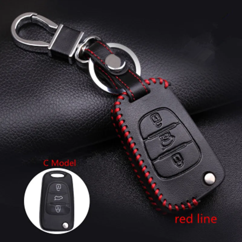 Чехол из натуральной кожи для автомобильных ключей чехол Kia KX3 KX5 K3S Rio Ceed Cerato Optima K5