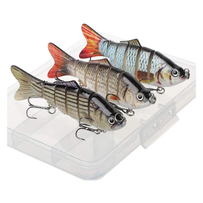 

Рыболовные приманки для форели, многошарнирные плавающие приманки, медленно тонущие бионические плавательные приманки для ловли окуня, пр...