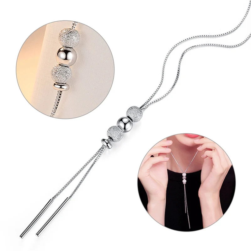 Женская Длинная цепочка с подвеской-кисточкой |