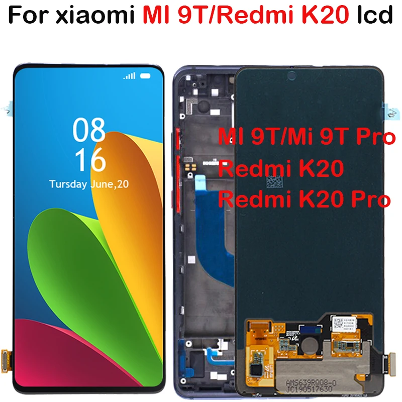 ЖК-дисплей для Xiao mi Red mi K20 mi 9T ЖК-дисплей+ кодирующий преобразователь сенсорного экрана в сборе для Xiaomi mi 9T pro Red mi K20 pro lcd