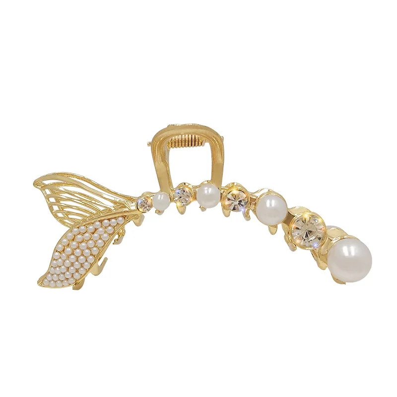 Женские модные большие заколки жемчужные Заколки металлические для волос женщин