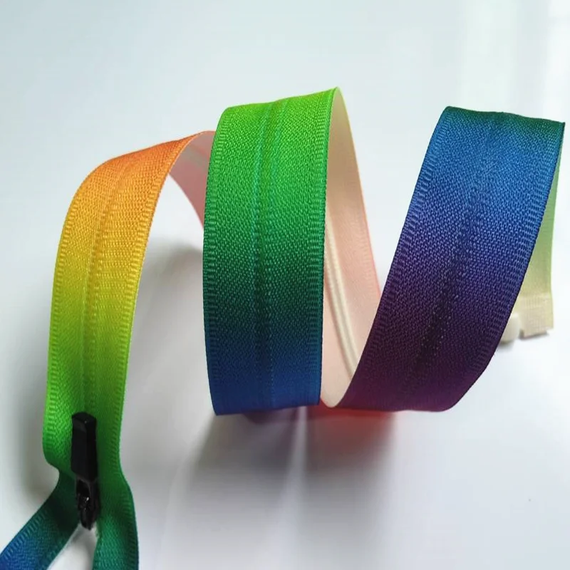 60 см (24 дюйма) 10 шт. 3 # цветные нейлоновые открывающиеся молнии подходят для одежды