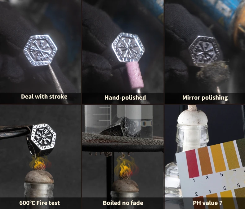 Vegvisir кольца из нержавеющей стали для мужчин Скандинавская мифология Руна викингов индекс кольцо Модные ювелирные изделия