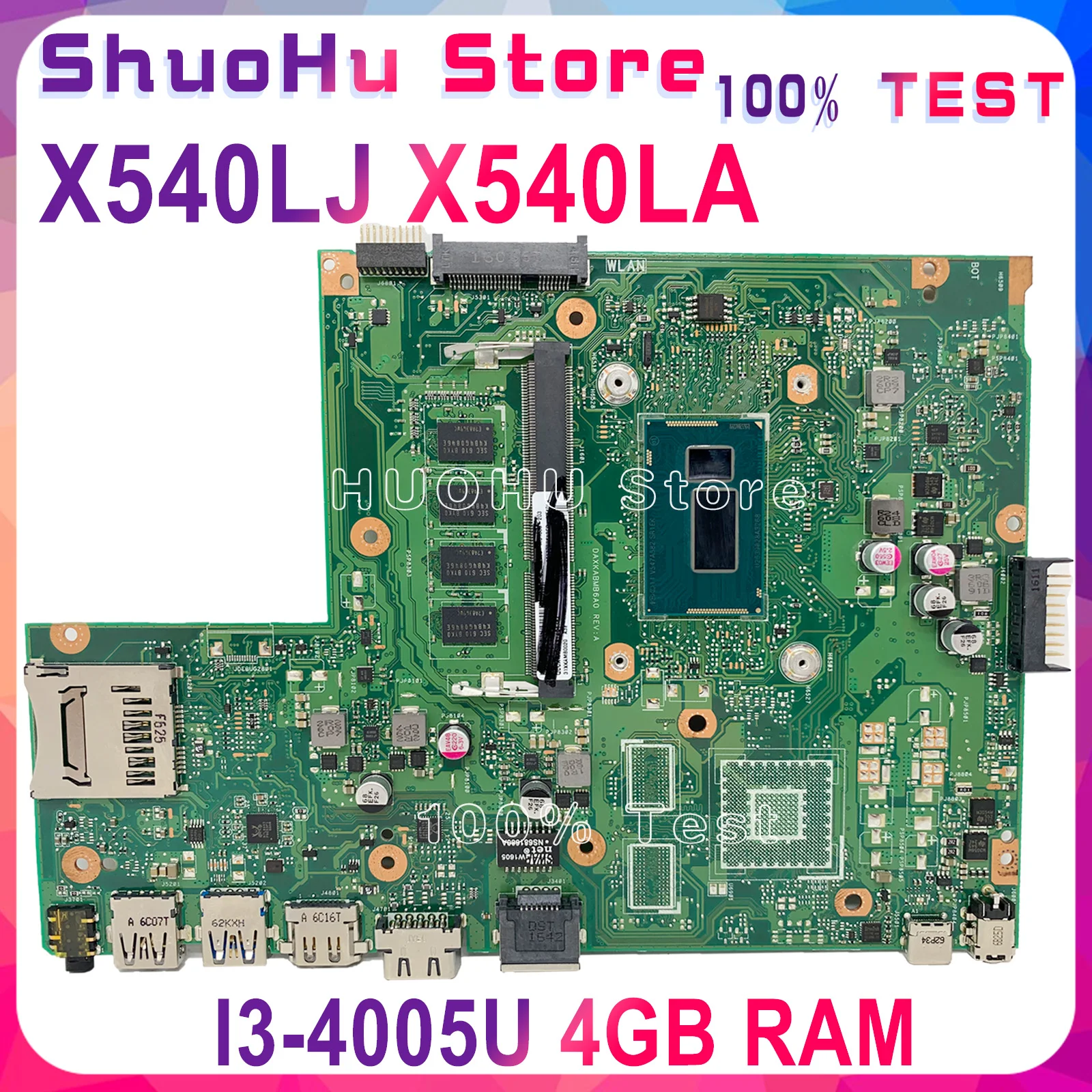 KEFU X540LA Материнская плата ASUS X540L X540LJ F540L F540LJ ноутбука Процессор I3 4005U