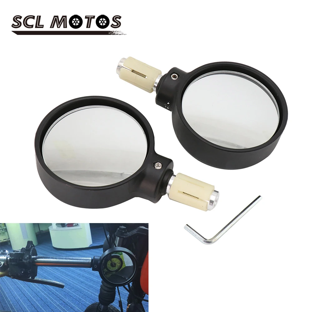 SCL MOTOS 1 пара универсальных мотоциклов 18 мм ручка бар конец зеркала круглые