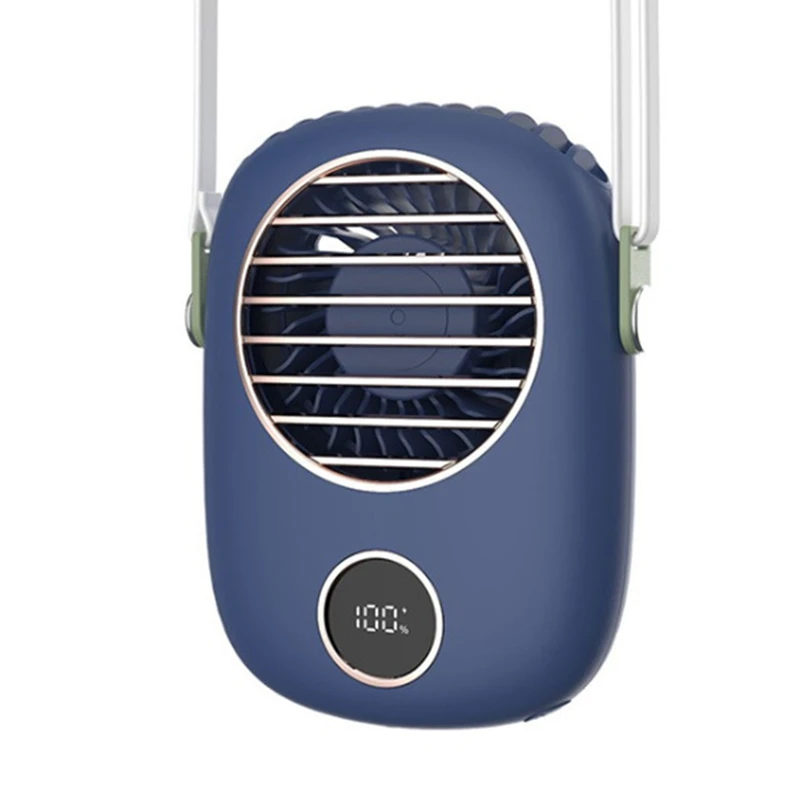 

Шейный вентилятор с USB-зарядкой портативный Электрический вентилятор с цифровым дисплеем подходит для офиса на открытом воздухе