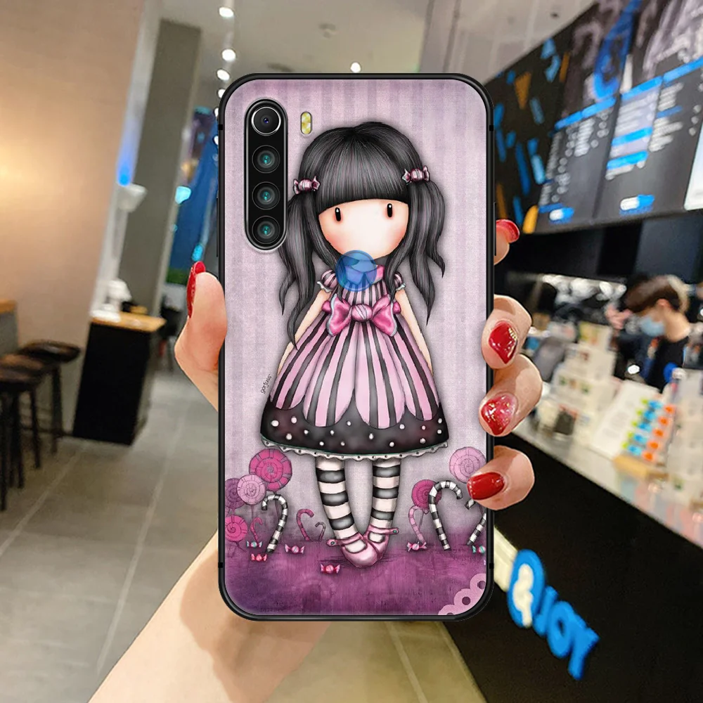 

Santoro Cartoon Gorjuss Phone Case For XIAOMI Redmi Note 3 4 5 6 7 8 9 Pro T S X max black black cell cover trend back painting