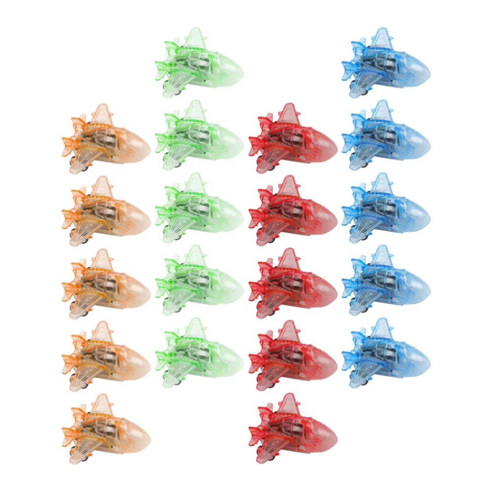 

20pcs Back Mini Planes Educational Plane for Children (Random Color)
