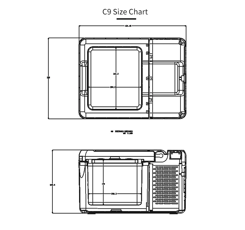 Портативный компрессор для холодильника автомобильный охладитель DC 12 В 24 AC110-220V с