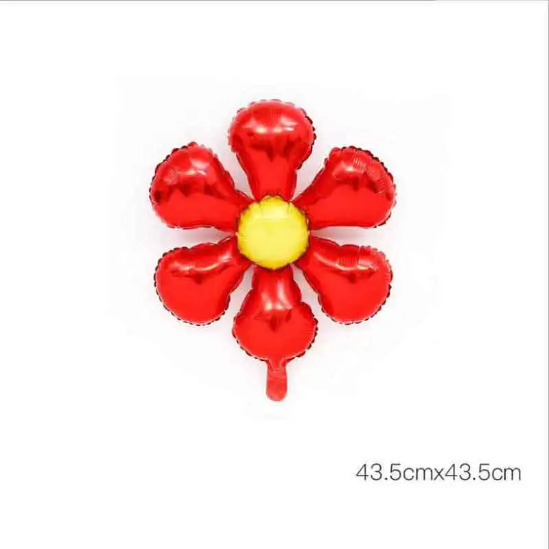 Новые цветы воздушные шары из алюминиевой фольги счастливые Свадебные украшения