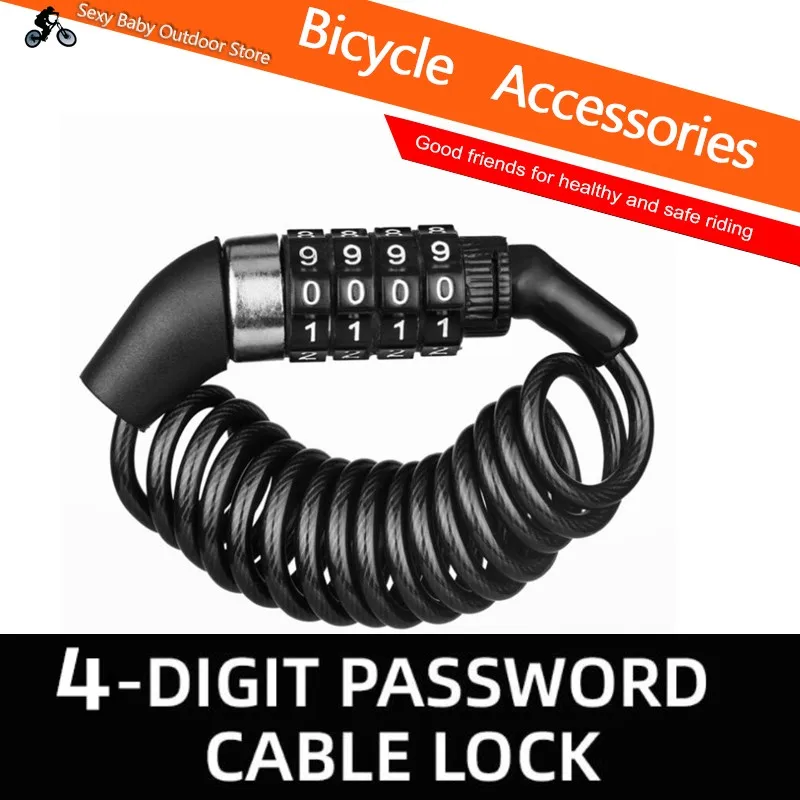 Мини-замок на шлем с защитой от кражи замок 4-значным паролем для горных и