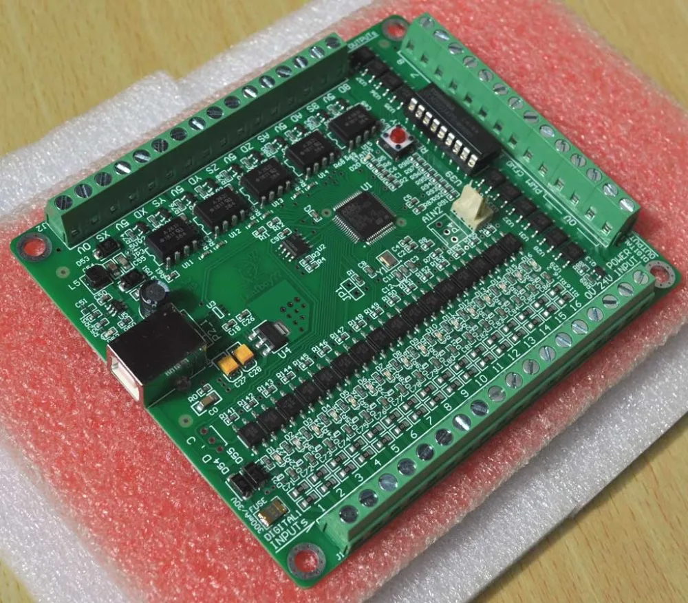3 оси Mach3 USB интерфейсная плата(NPN) работает с Mach3. Импульсный двигатель 500 кГц
