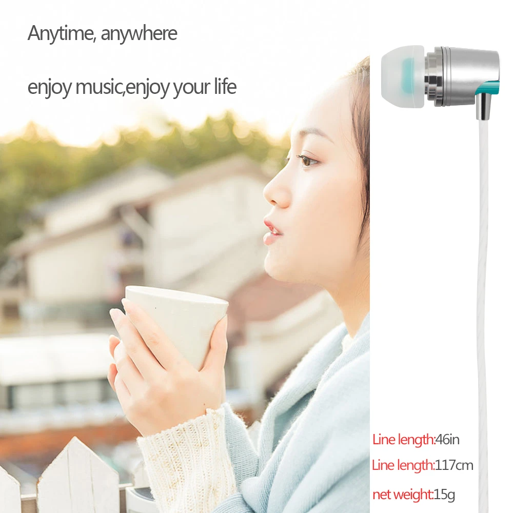 Наушники-вкладыши CHYI 3 5 мм с микрофоном | Электроника