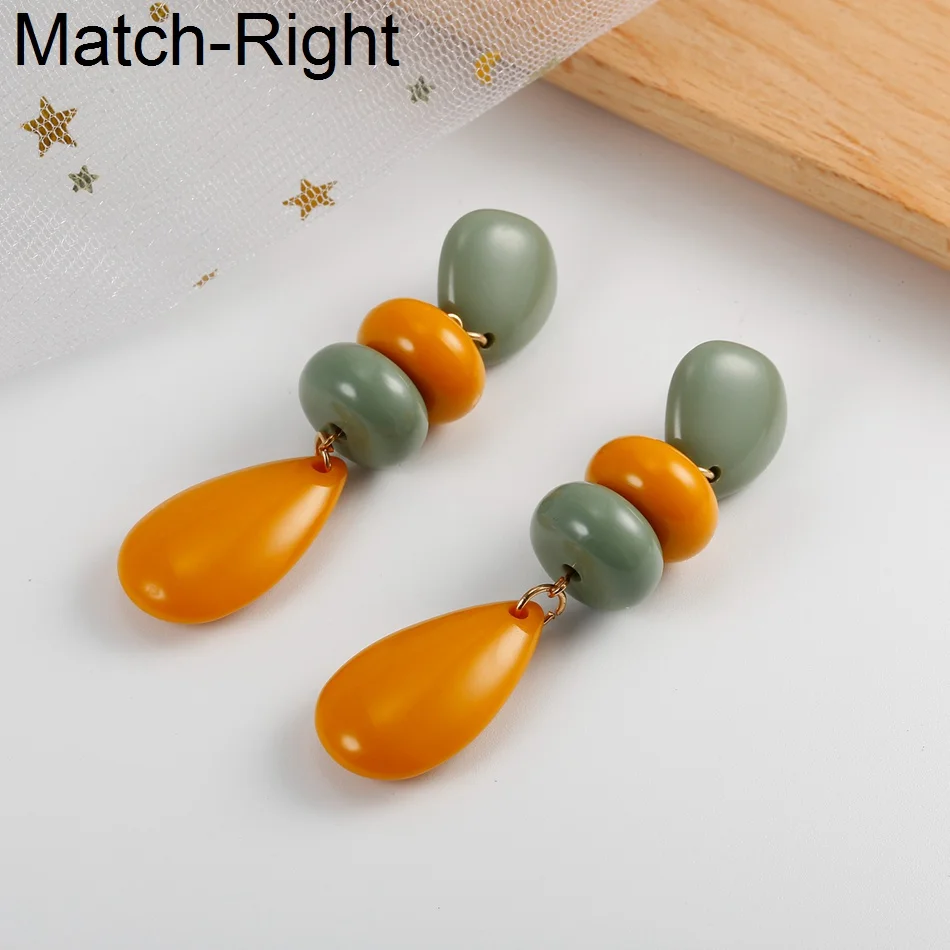 Женские массивные длинные висячие модные серьги Match Right для женщин корейские