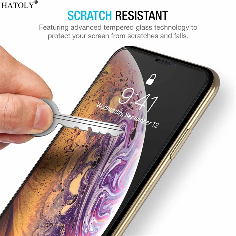1 шт. закаленное стекло для iPhone 11 Pro Защита экрана Полное покрытие 3D пленка с