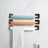 wall mounted towel rack bathroom towel bar shelf towels hanger toilet suction cup holder kitchen bathroom organizer