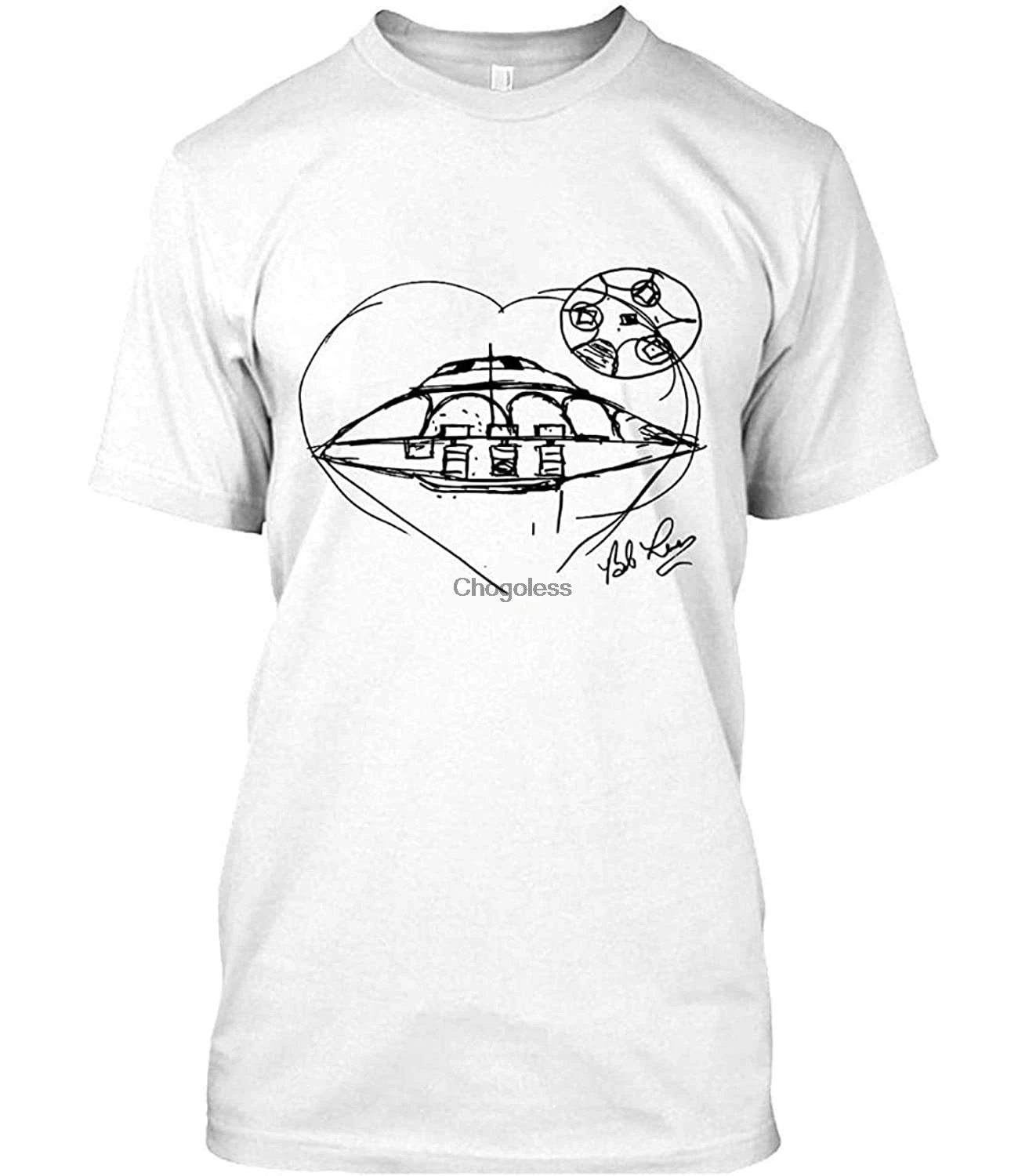 Боб Лазар летающая тарелка эскиз Футболка Толстовка для Для мужчин женщин полный