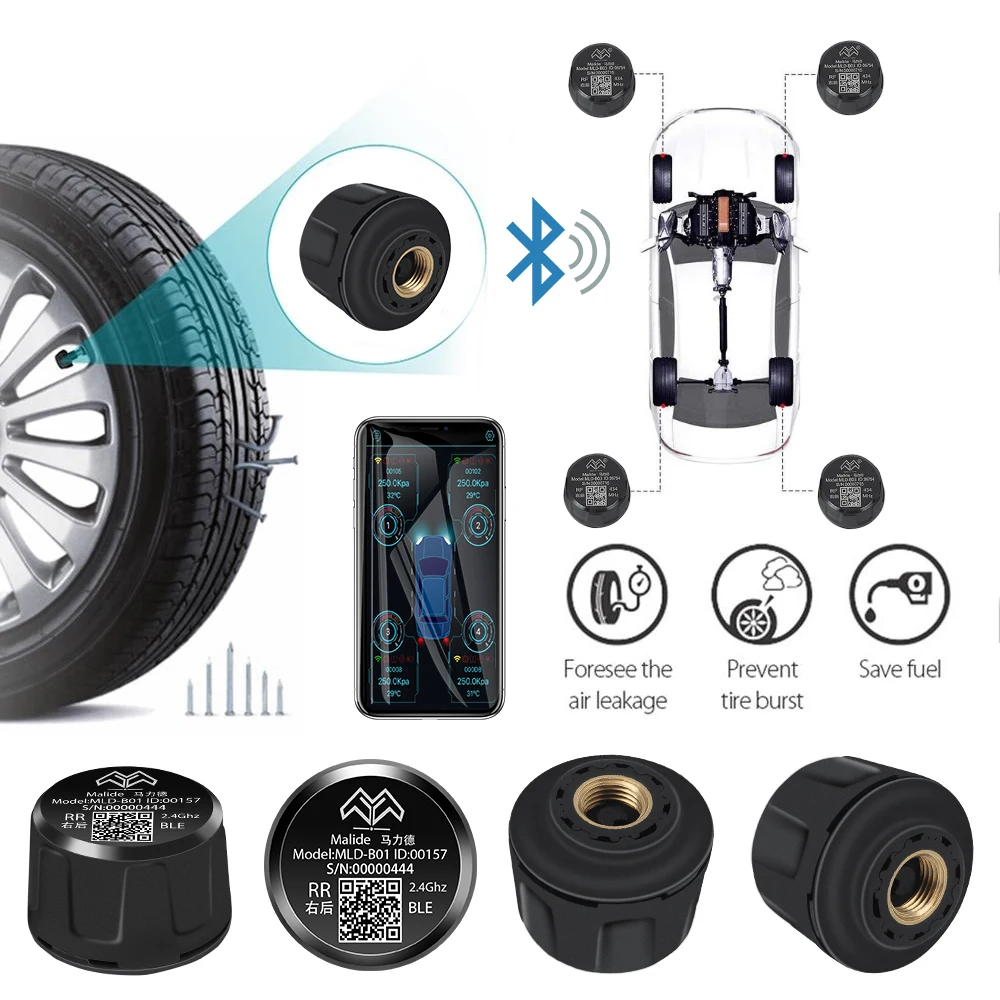 Система контроля давления в шинах MALIDE прибор для с поддержкой Bluetooth сканер