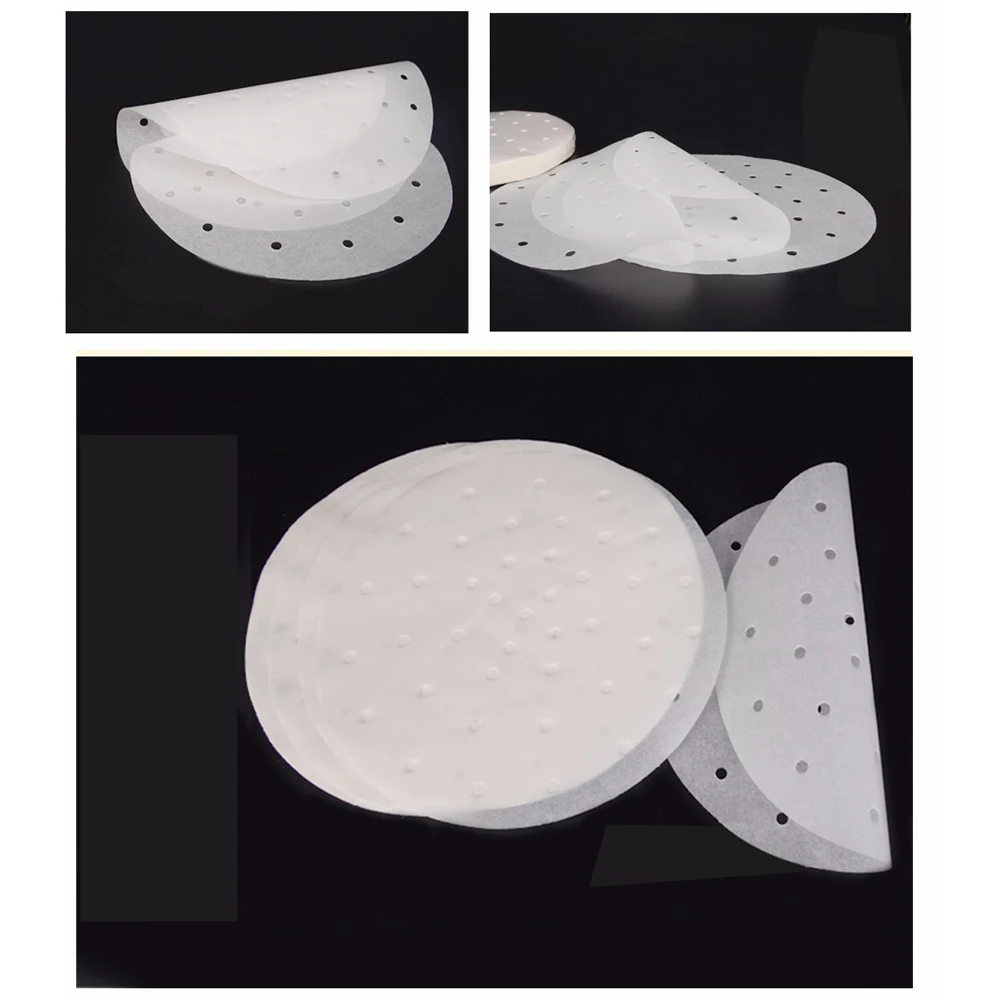 Бумажные подложки для гамбургеров (400 штук), нелипкие, пищевого качества, впитывающие масло для говяжьих котлет и пирогов, подходят для бамбуковых пароварок и машин.