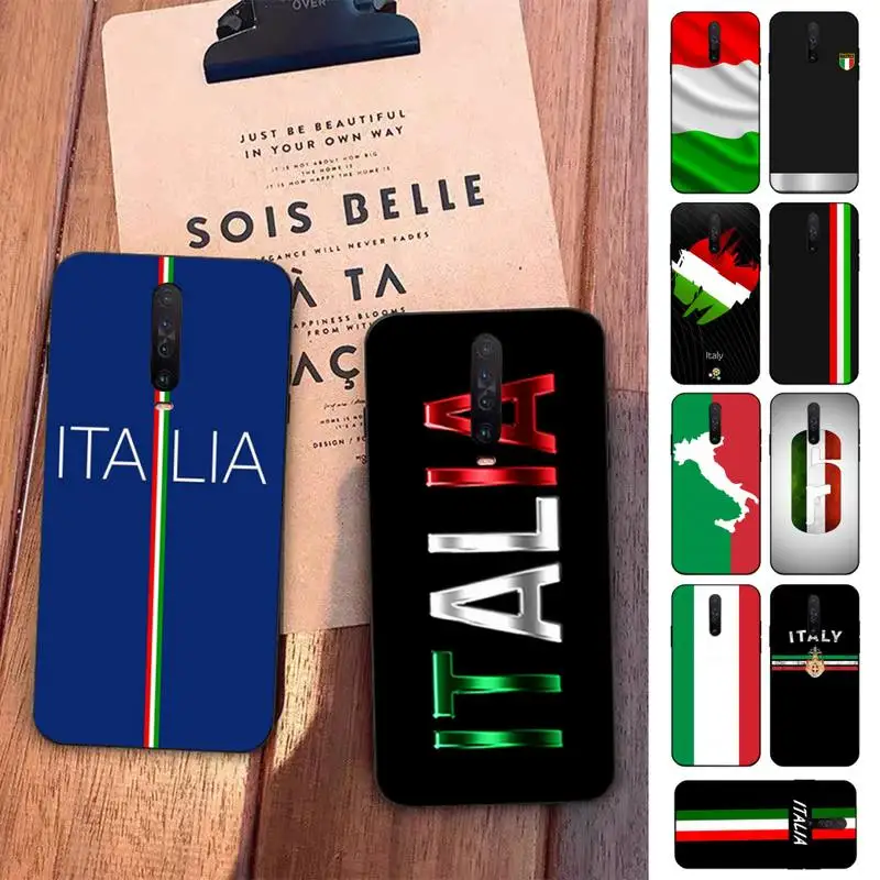 

italy flag Phone Case for Redmi 5 6 7 8 9 A 5plus K20 4X S2 GO 6 K30 pro