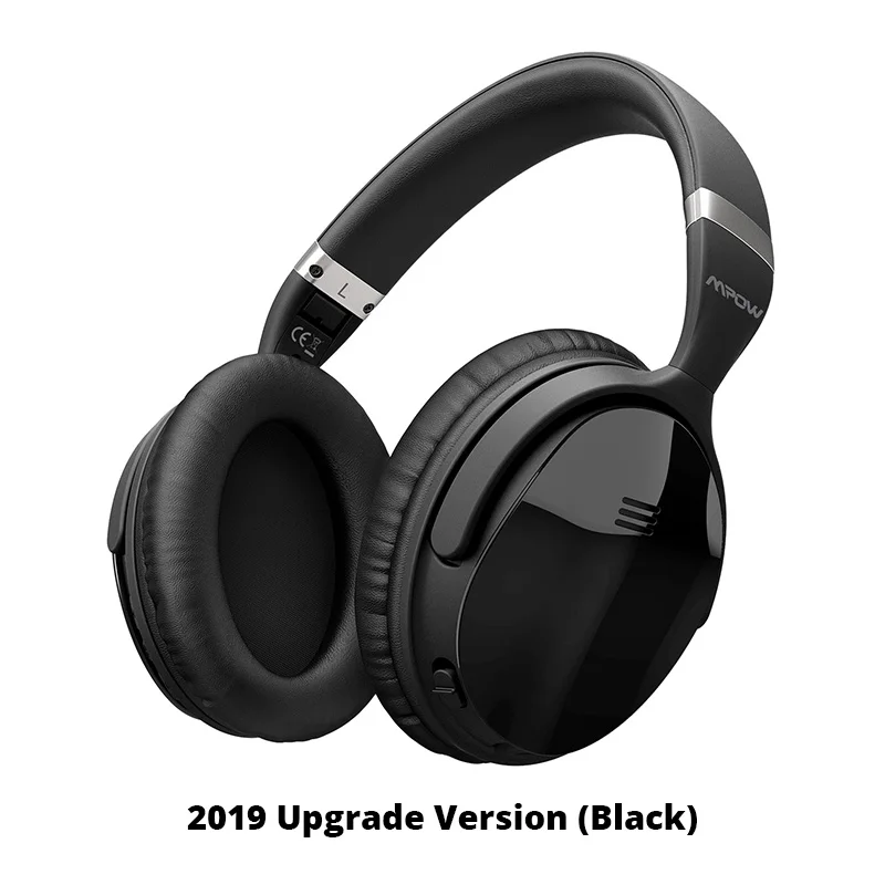 [Обновленная версия] Оригинальные Mpow H5 Bluetooth наушники с активным шумоподавлением Беспроводные наушники с микрофоном для ПК iPhone Xiaomi - Цвет: Black