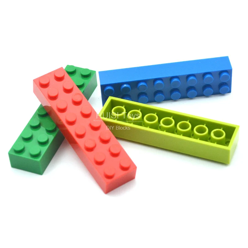 Набор детских пластиковых строительных блоков развивающие игрушки детали