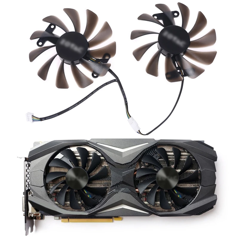 95mm GFM10012H12SPA GAA8S2U 4Pin Cooler Fan Replacement For ZOTAC 1070 GTX 1070Ti 1080Ti AMP Edition Graphics Card fan | Компьютеры и